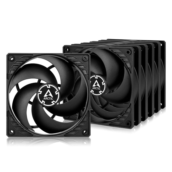 Ventilator PC ARCTIC P12 PWM PST set de 5, 120mm, presiune statică, 200-1800 RPM