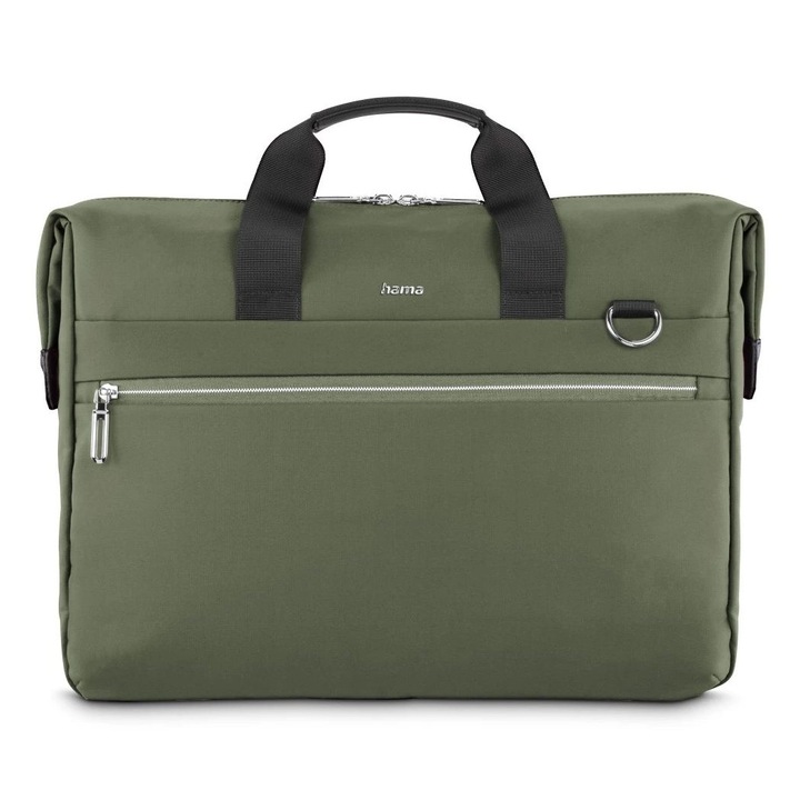 Geanta laptop Hama Ultimate, 35,8 cm (14.1"), verde, cu manere si curea detasabila