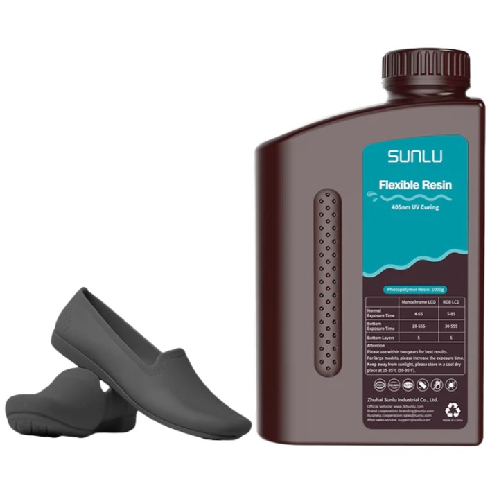Rasina 3D, SUNLU, Rugalmas, Fekete, 1kg