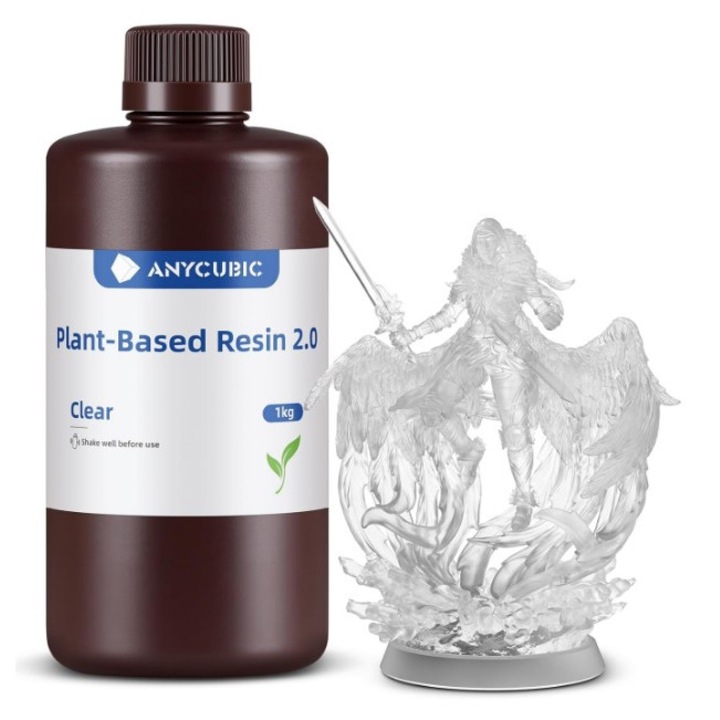 Rasina 3D, Plant-based 2.0, 1kg, Clar, pentru imprimanta 3D