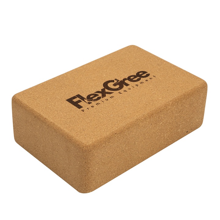 Parafa Jóga Blokk FlexGree Cork Yoga Block