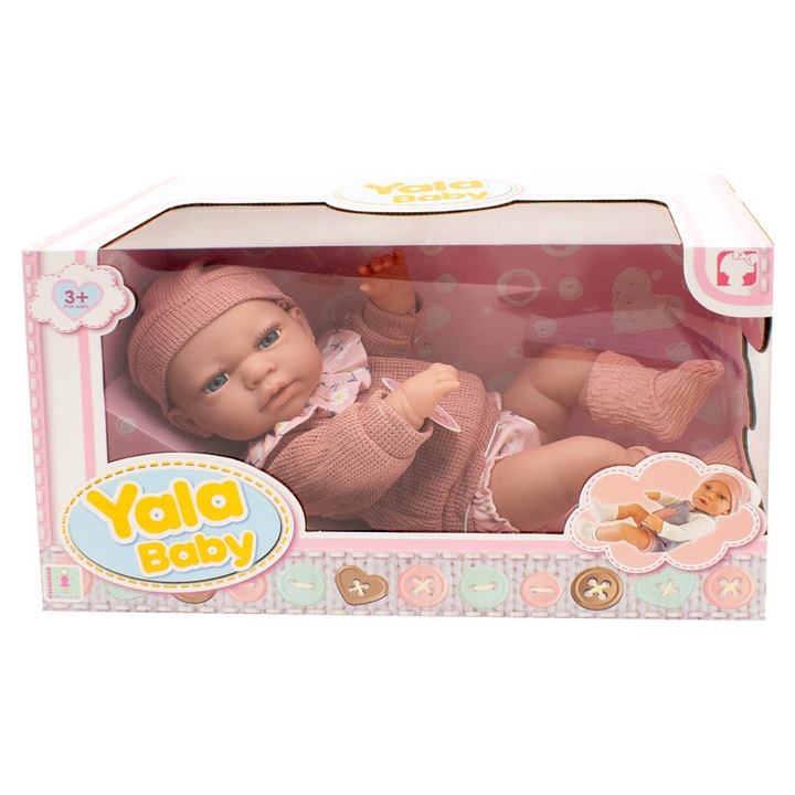 Papusa bebelus 40cm, vinil, aspect realist