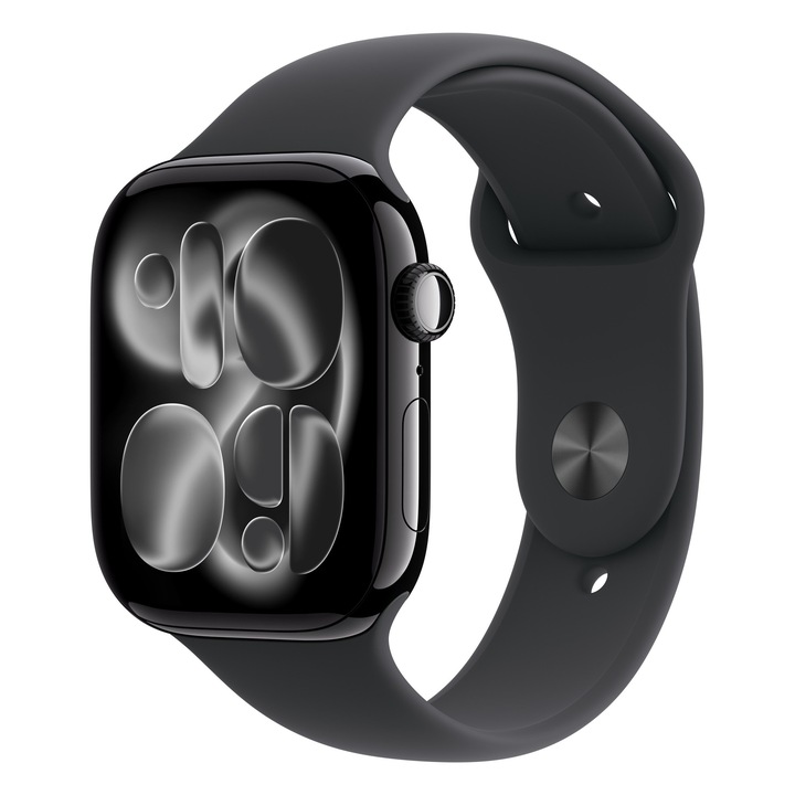 Смарт часовник Apple Watch Series 11, OLED, 64 GB, GPS, черен, M/L