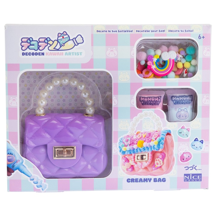 Творчески комплект Decoden - Чанта - декорирай с цветна паста kawaii