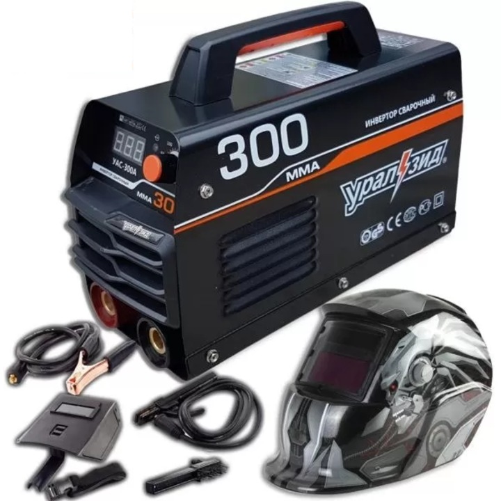 Aparat de sudură rusesc, URAL-ZID, IGBT, MMA, 300A și mască solară