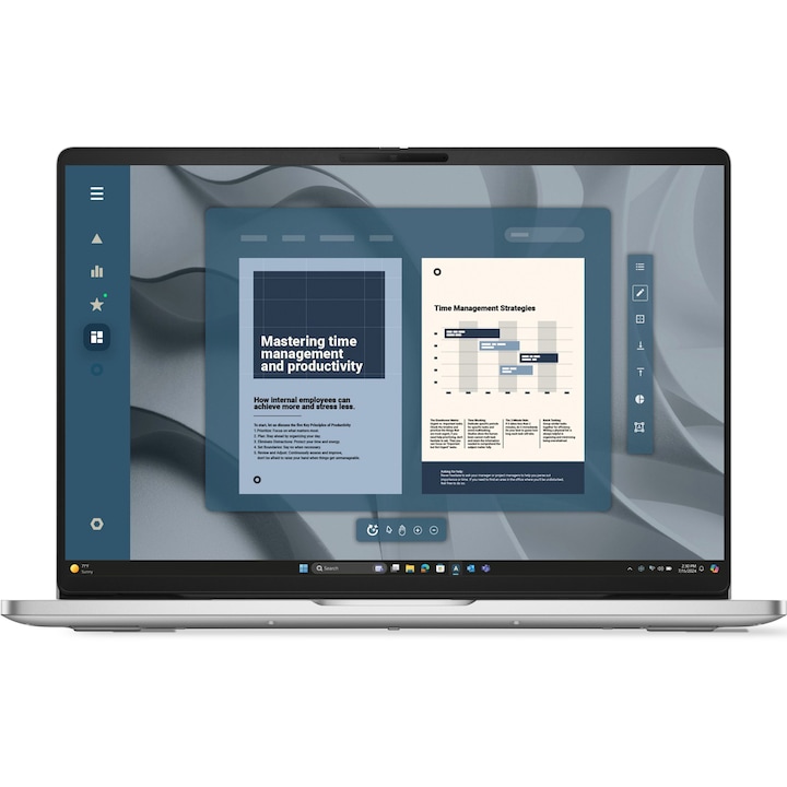 Laptop DELL Pro PC16255, AMD Ryzen AI 5 340, 16 GB DDR5, 512 GB SSD, 40,6 cm (16"), Full HD+, Platina