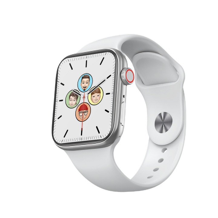 fixGuard SmartWatch T900 PRO MAX L 2.0 Infinite Display Series 9, Bluetooth повикване, мулти спорт, сърдечен ритъм, SpO2, кръвно налягане, кислород, метален корпус, безжично зареждане, бял