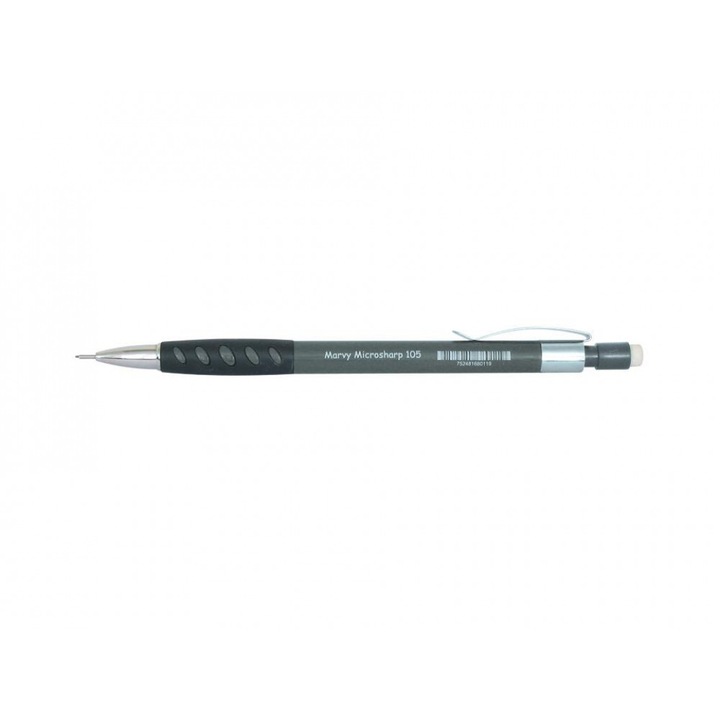 Молив автоманичен Marvy 0.5 мм 105 сив, метален връх и гумиран грип, оп.24
