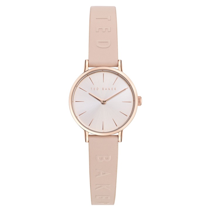 Ceas dama, Ted Baker, BKPSTF402, roz, 32mm, mecanism quartz, curea din piele
