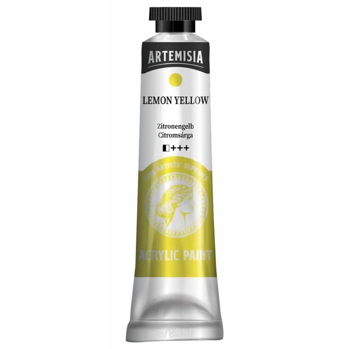 Vopsea acrilică Artemisia 20 ml galben lămâie