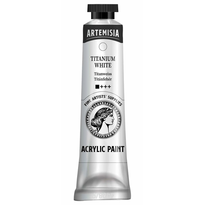 Vopsea acrilică 40 ml alb titan