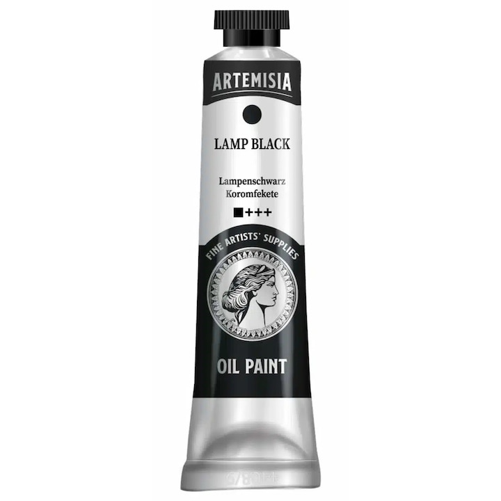 Vopsea în ulei Artemisia 20 ml negru de fum