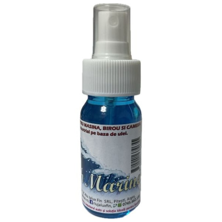 Légfrissítő FreshMarine illattal, olaj alapú, 50 ml-es, szórófejes és kupakos