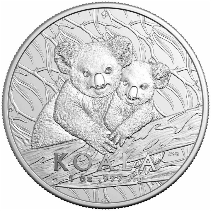 Moneda Argint RAM: Koala, 1 Oz, 31.1 g, puritate 999