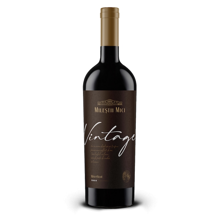 Vin rosu Vintage Merlot 2009, Milestii Mici, 0.75L