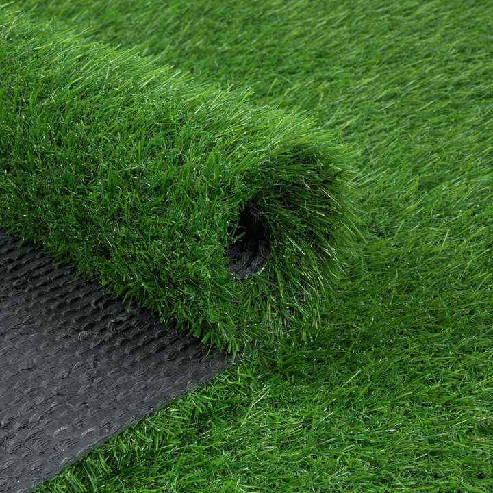 Iarba Artificiala, e-floor, Rina, 200 x 1000 cm, Verde, Certificat Oeko-Tex, Aspect Natural Verde, Inaltime 20 mm, Micro Pori Pentru Drenaj, Rezistenta La Conditii Meteorologice
