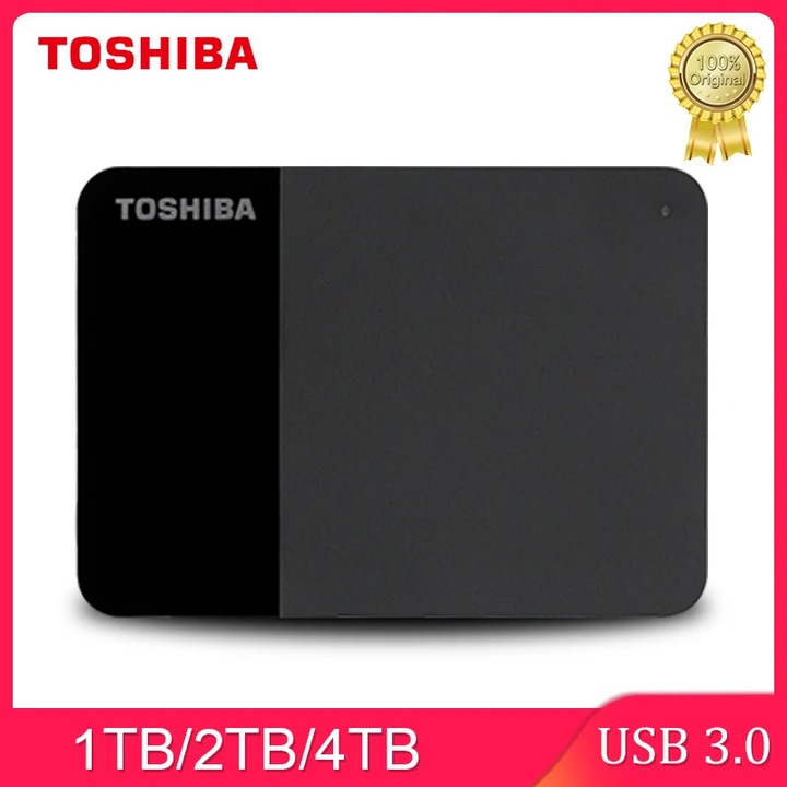 Toshiba A3 HDTB420XK3AA Canvio Basics 4TB Външен хард диск, преносим USB 3.0, черен