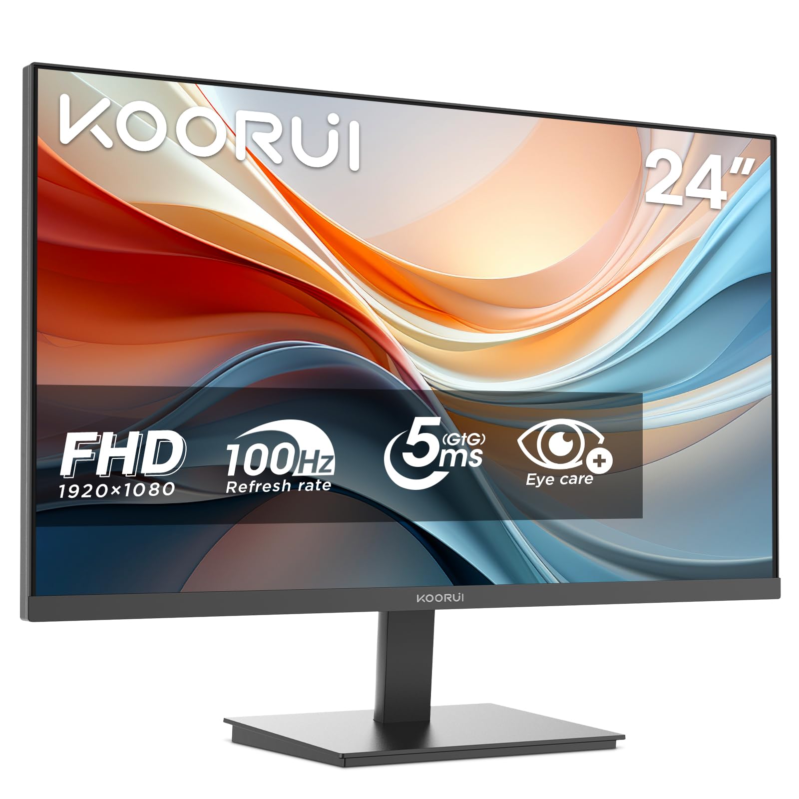 Monitor Koorui E2412F 24 inch, rezoluție FHD 1920x1080, 100Hz