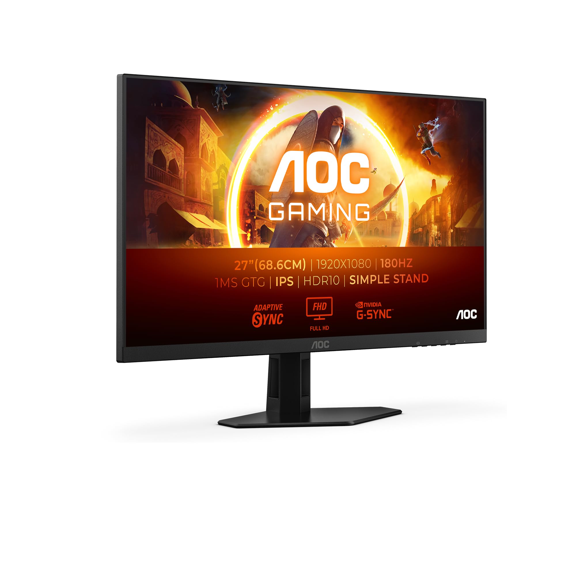 Monitor LCD AOC Gaming 27G4Xe, 27 inch, 180 Hz, Freesync, Negru