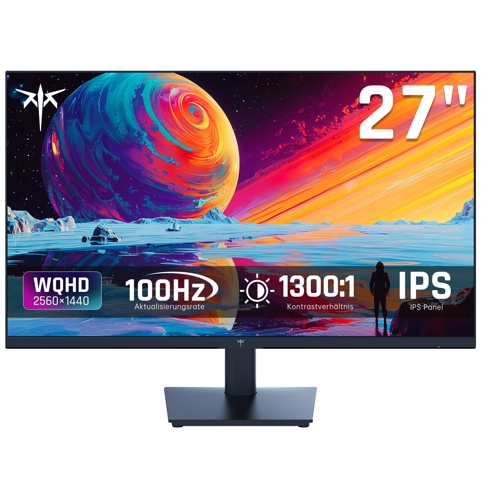 Monitor KTC 27 inch QHD 2K 100Hz, panou IPS, ecran anti-lumina