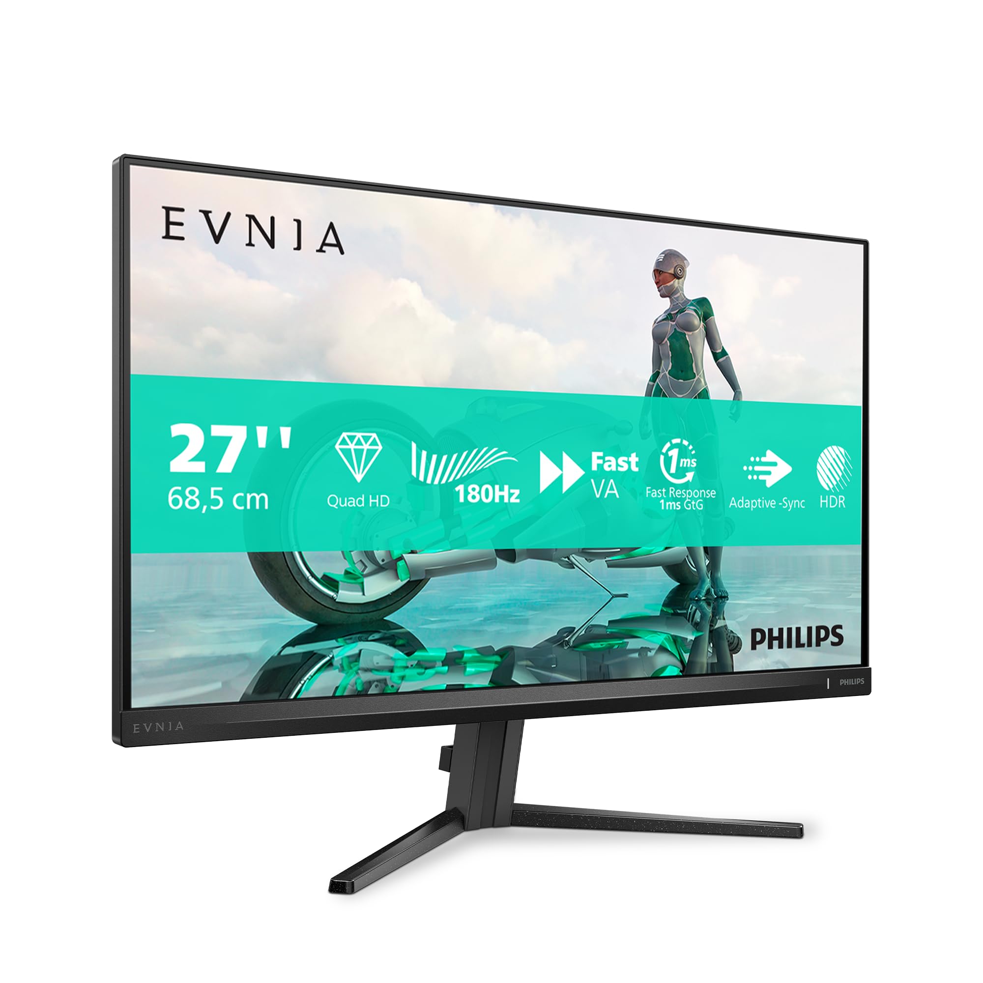 Monitor Gaming Philips Evnia 27M2N3500Am QHD 27 inch, 180Hz, Negru