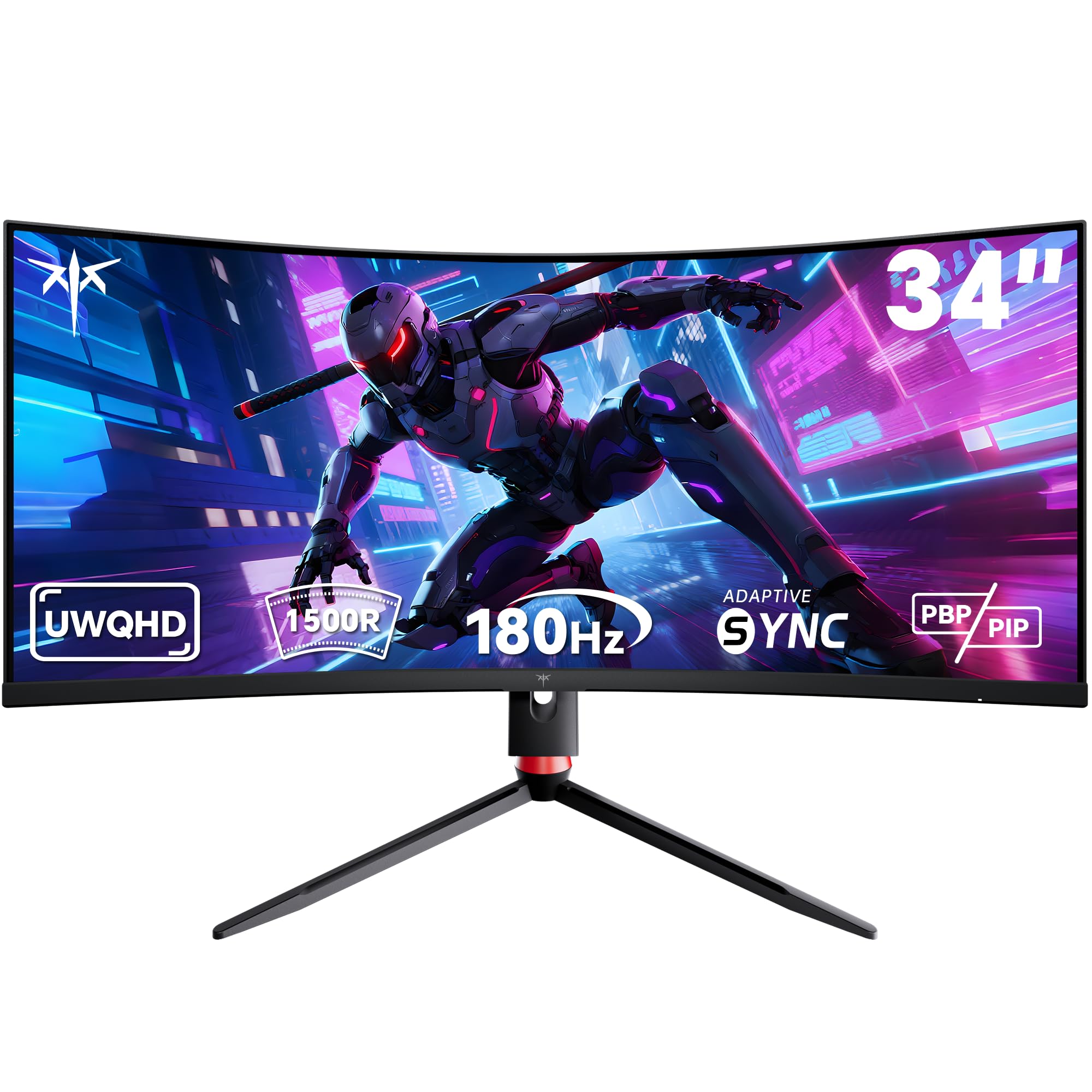 Monitor Curbat Ultrawide KTC 34 inch, UWQHD 3440x1440, 180Hz, HDR