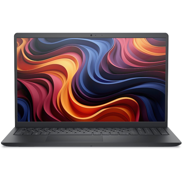 Laptop DELL 15.6" Full HD, AMD Ryzen 5 7520U, 8 GB, 512 GB SSD, Carbon Black