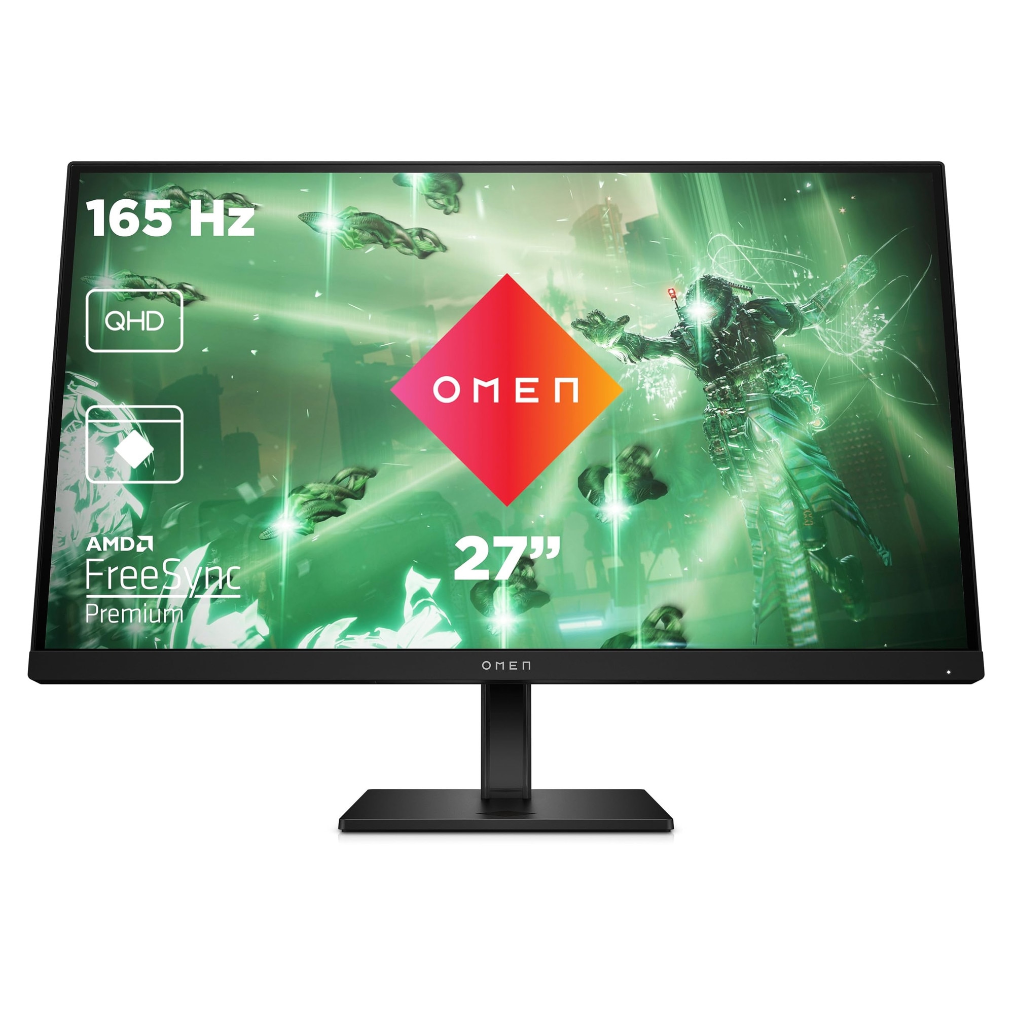 Monitor HP Omen 27Q, 27 inch, QHD, 165 Hz, negru - eMAG.ro
