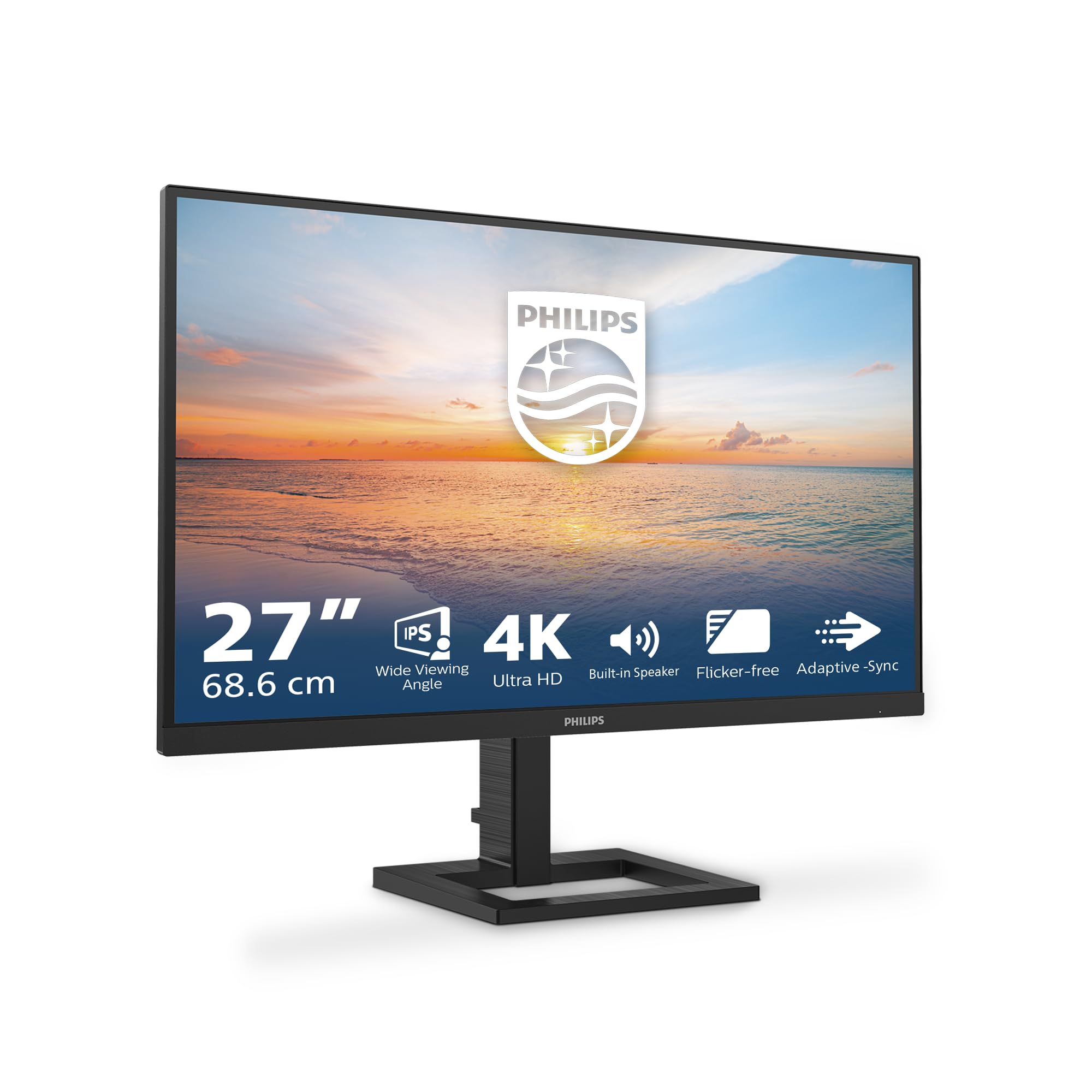 Monitor Philips 27E1N1800A, 27 inch, Ultra HD, Negru, 3840x2160