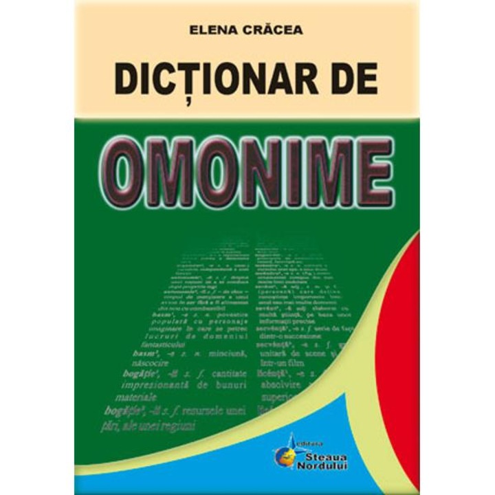 Dictionar De Omonime - Elena Cracea