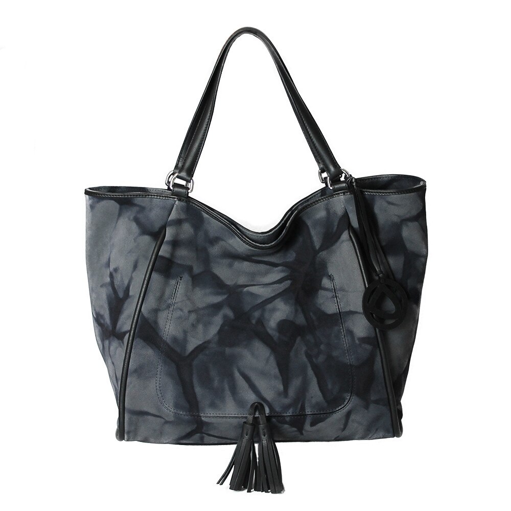 Geanta Dama Adriana din piele naturala, Dellaconte, Gri Special