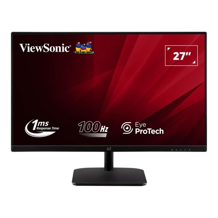 Monitor ViewSonic 27" VA2732-H-2 FHD 100Hz, tükröződésmentes, 100-240V