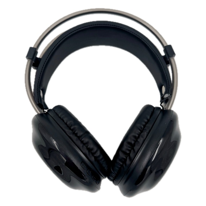 Vezeték nélküli fejhallgató RGB világítással, erős basszussal, Bluetooth 5.0, beépített mikrofon