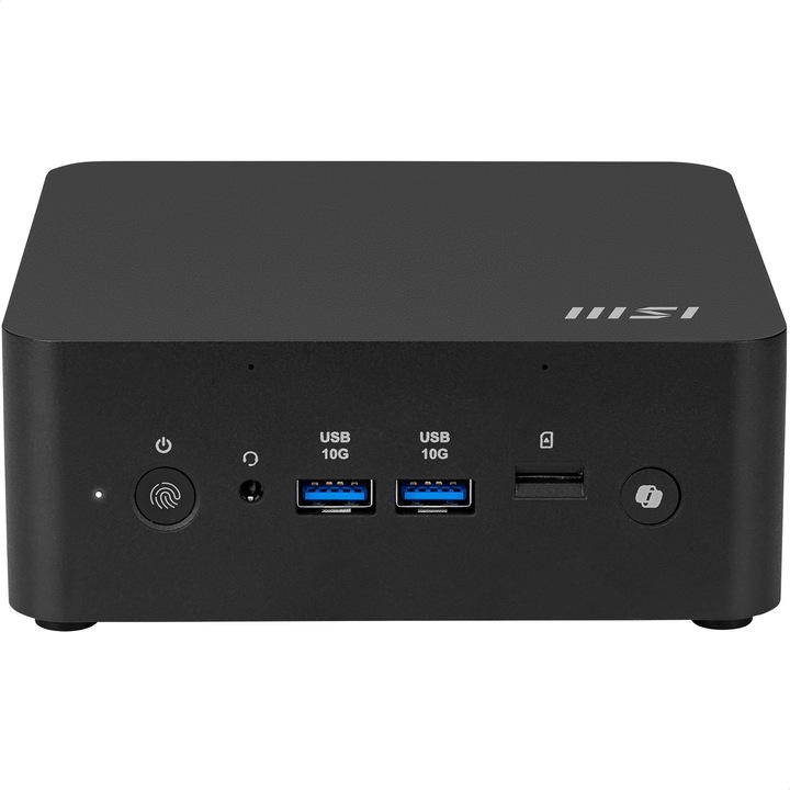 Mini PC MSI Cubi NUC AI+ 2MG-001EU, Intel Core Ultra 7, 32 GB, 1 TB SSD, Wi-Fi 6E, Negru