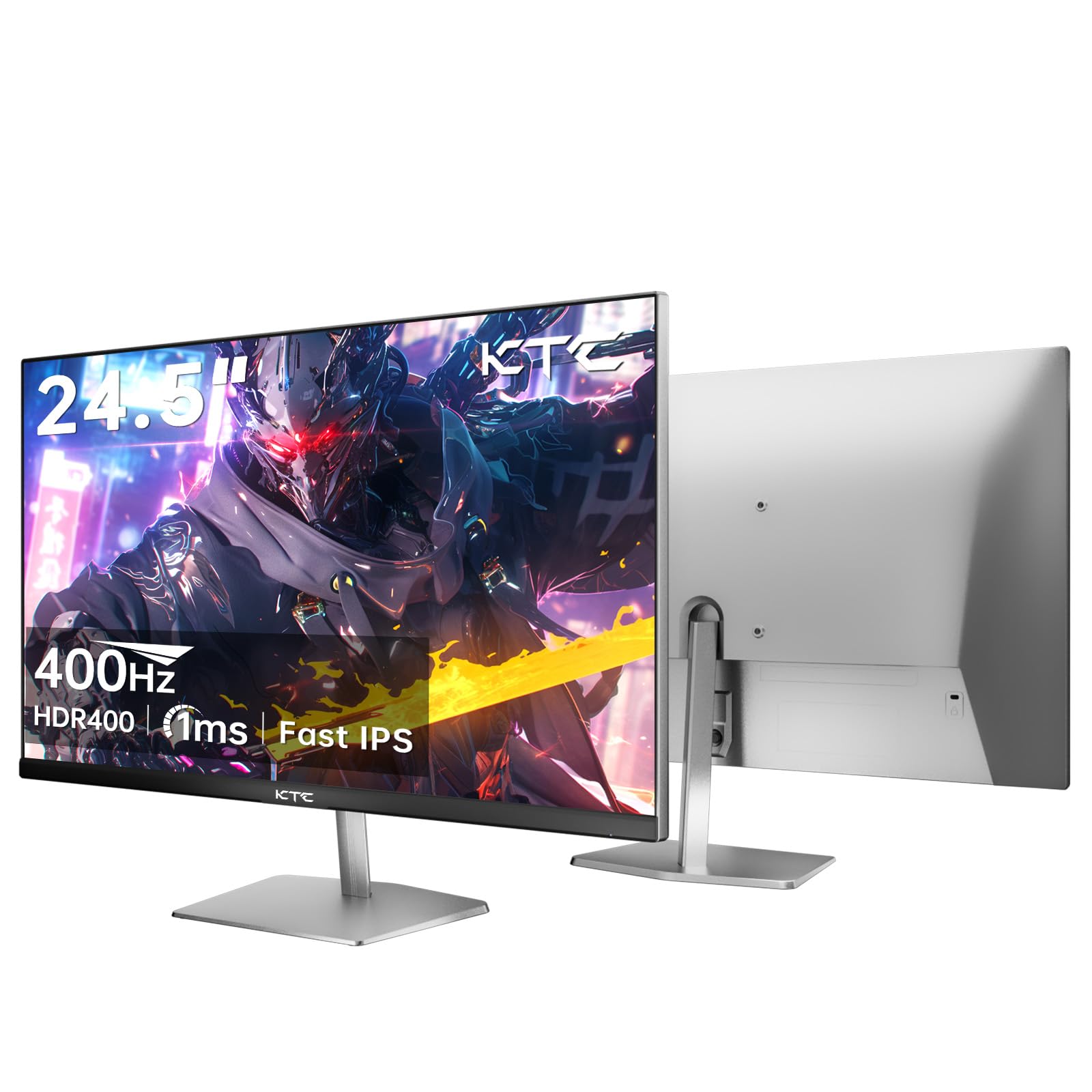 Monitor gaming KTC H25X7, 24.5 inci, 400Hz, IPS rapid, gri