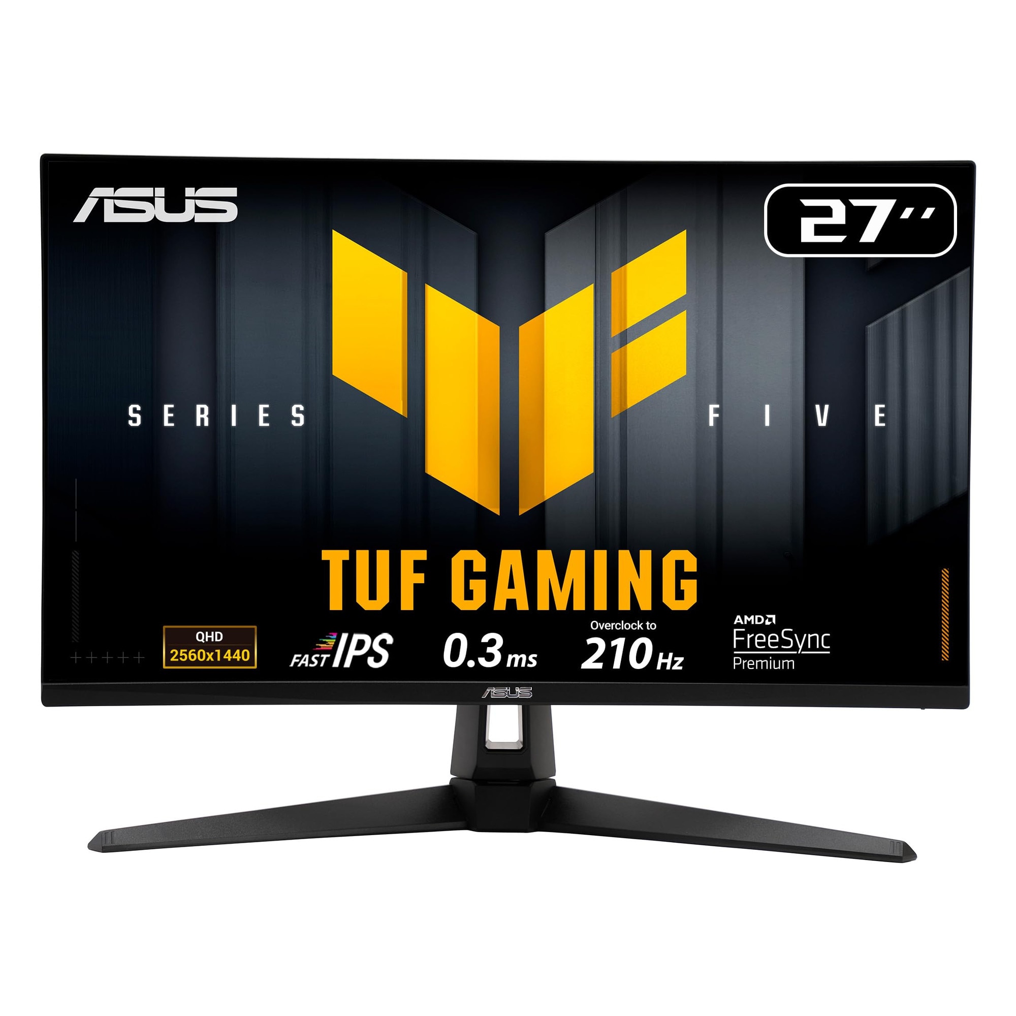 ASUS TUF Gaming 27インチVG27AQ5A WQHD 210Hz Monitor ASUS TUF Gaming VG27AQ5A, 27 inch, 2560x1440, 210Hz, IPS