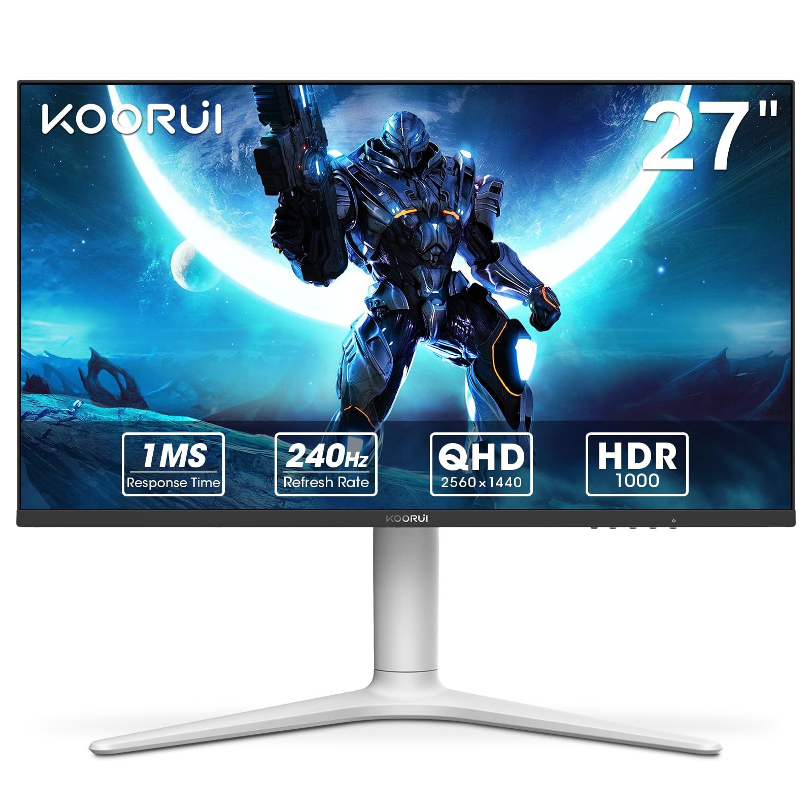 Monitor gaming Koorui 27 inch, QHD 2560x1440, 240Hz, Mini LED VA