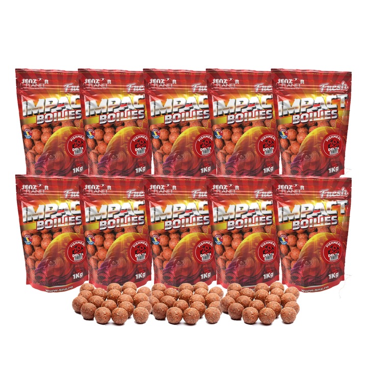 Pachet 10 kg Boilies Senzor Planet Delta 20mm, mulțime de arome, 10 ani de testare