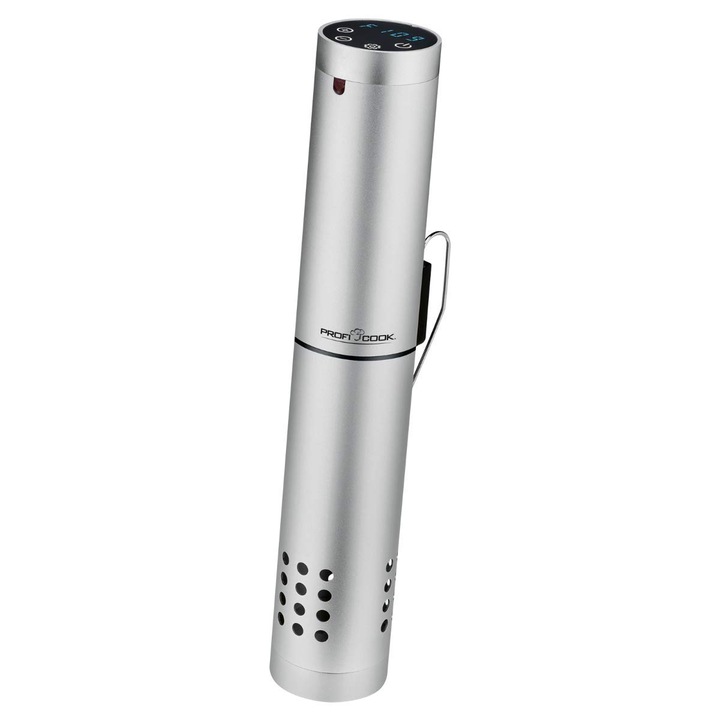 Aparat De Gatit Proficook® Sous Vide, Wifi, 0°C – 90°C, Circulatie Apa 7–8 L/Min., 1000 Wati, Programe Automate, Carcasa Din Aluminiu, Afisaj Led Multifunctional, Oprire Automata, Pc-Sv 1159