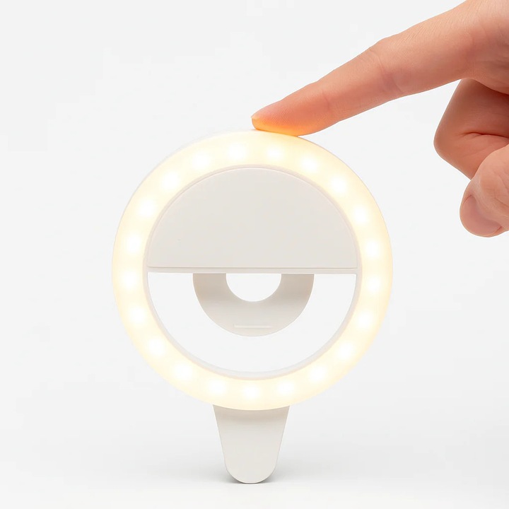 Ring Light Selfie LED 36 led, lumina profesionala oriunde