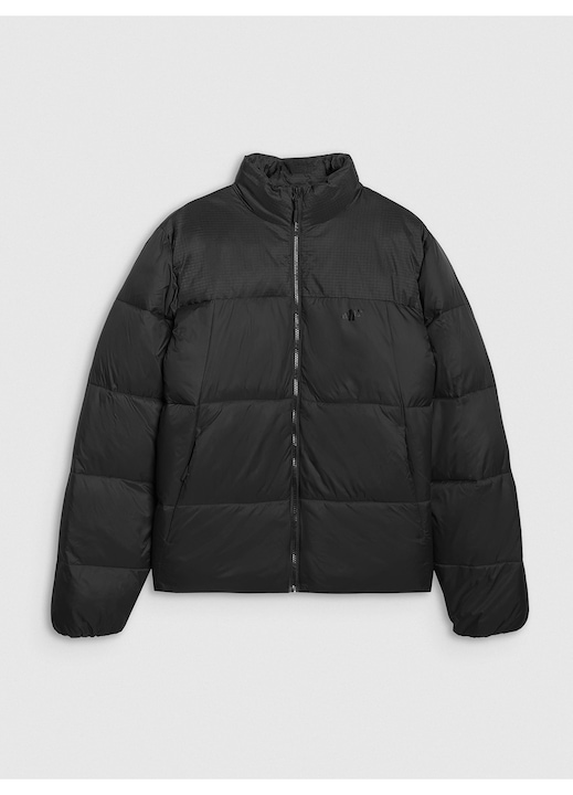 Geaca Matlasata Neagra pentru Femei, Umplutura Sintetica, Impermeabila, Negru