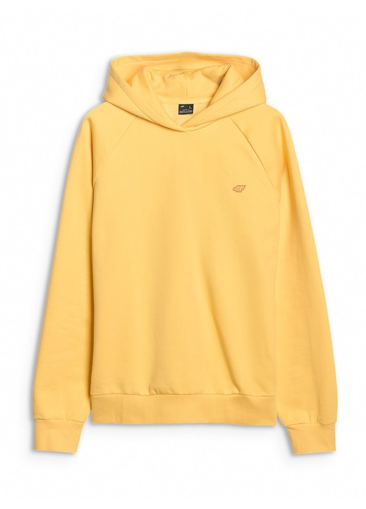 Hanorac Oversize Unisex 4F, Bumbac si SS25 - 79546, Galben, S