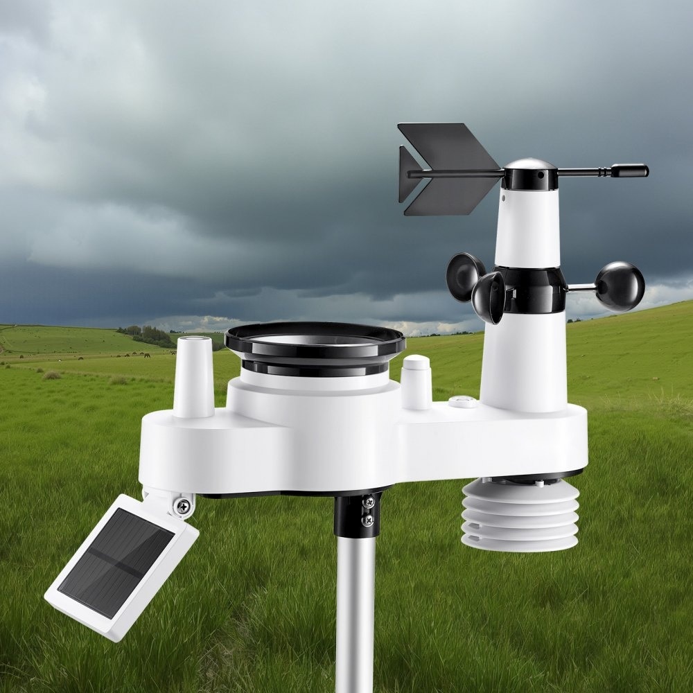 Statie Meteo Wireless 7in1, Ecran 7.5 Inch, Senzor Exterior Solar