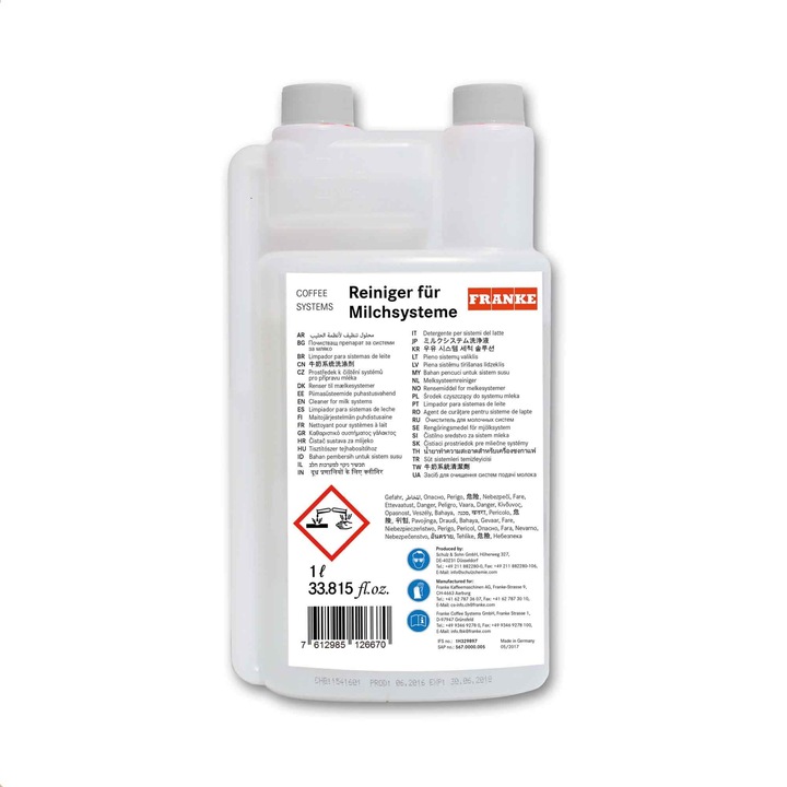 Solutie Curatare Lapte Masina Cafea Franke A200 / A300 / A600 / A800 / A1000 / Evolution / Flair / Pura / Fm
