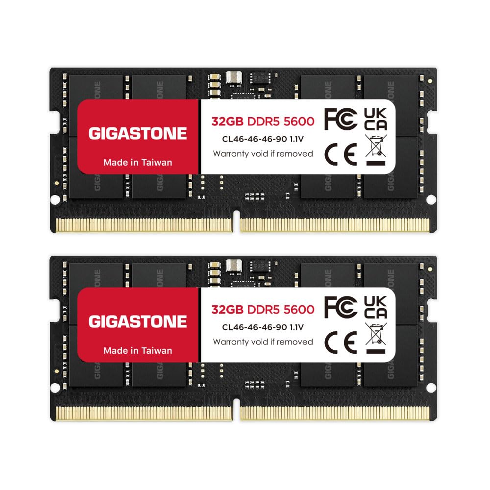 Memorie RAM DDR5 64GB (2x32GB) Gigastone 5600MHz Sodimm 262Pin