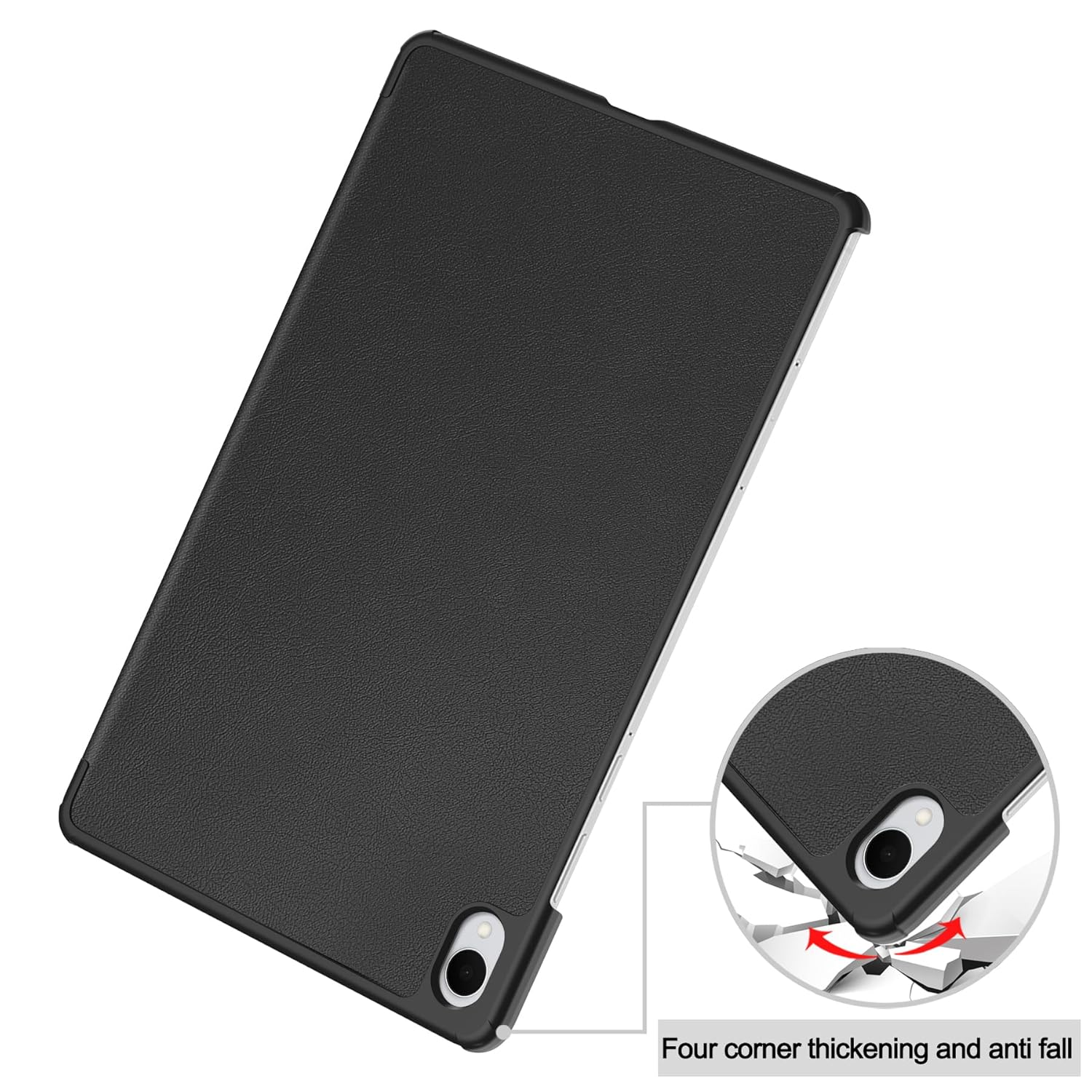 Husa pentru Samsung Galaxy Tab S11, 11 inch, tip stand functie sleep/wake-up si inchidere magnetica, protectie 360 - negru