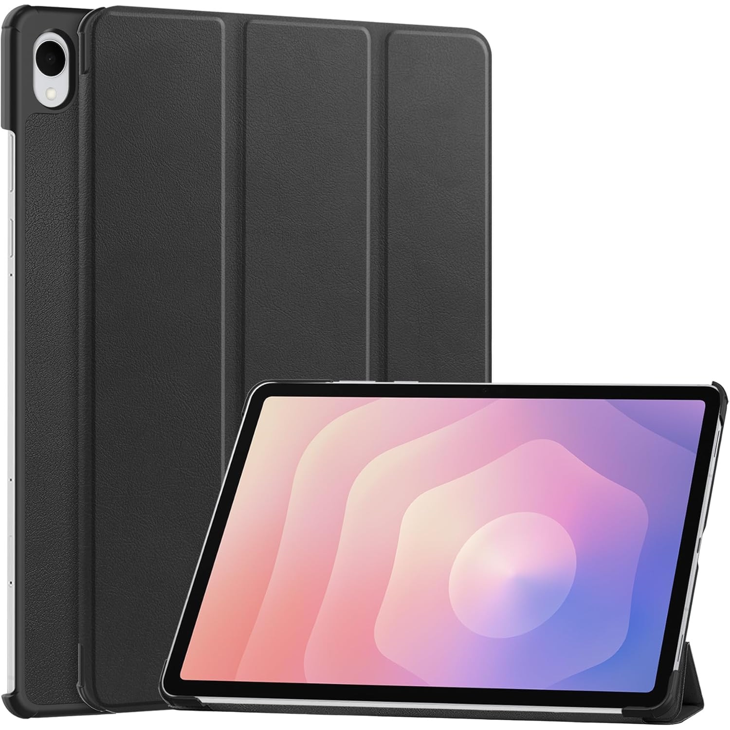 Husa pentru Samsung Galaxy Tab S11, 11 inch, tip stand functie sleep/wake-up si inchidere magnetica, protectie 360 - negru