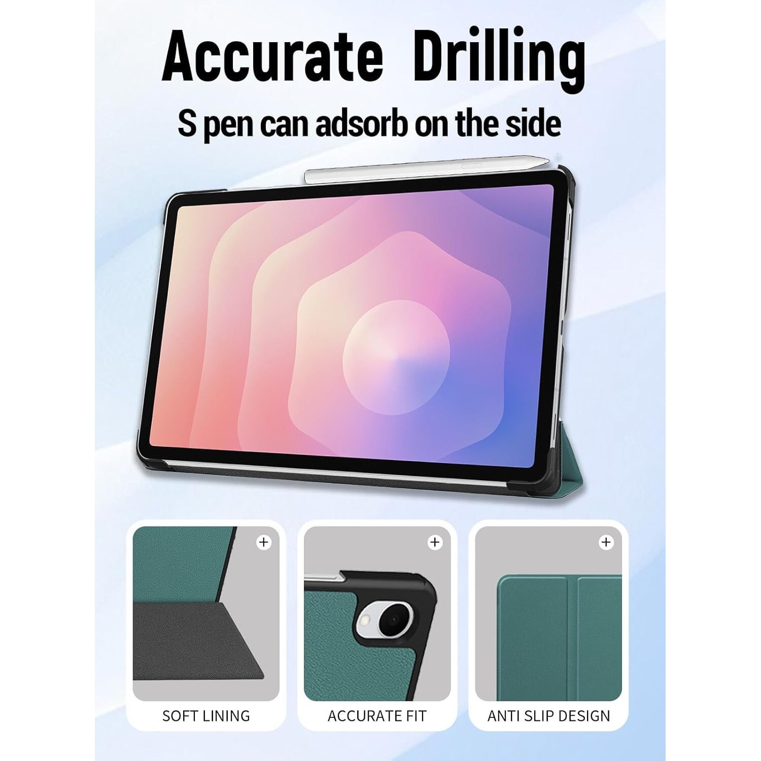 Husa pentru Samsung Galaxy Tab S11, 11 inch, tip stand functie sleep/wake-up si inchidere magnetica, protectie 360 - Graffiti