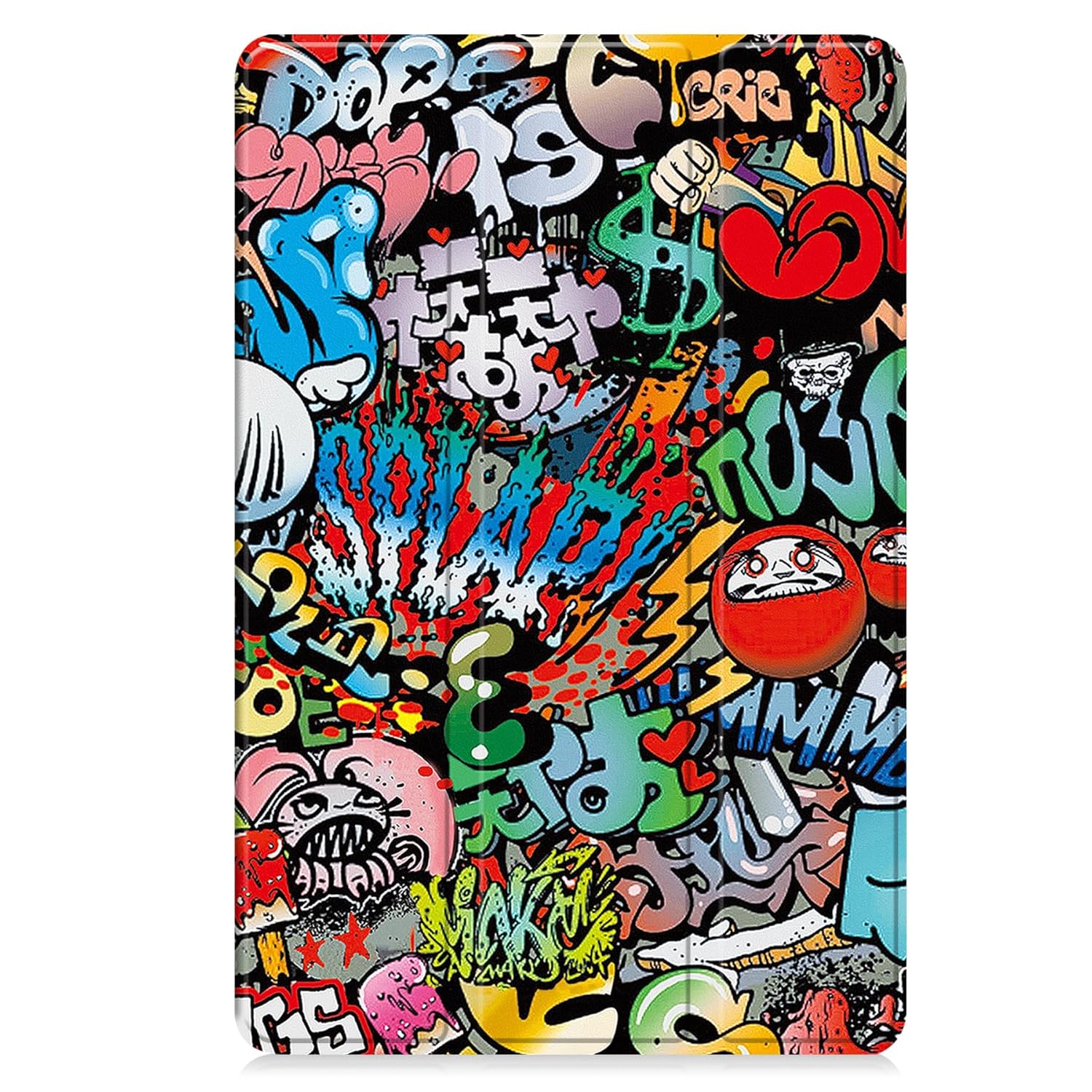 Husa pentru Samsung Galaxy Tab S11, 11 inch, tip stand functie sleep/wake-up si inchidere magnetica, protectie 360 - Graffiti