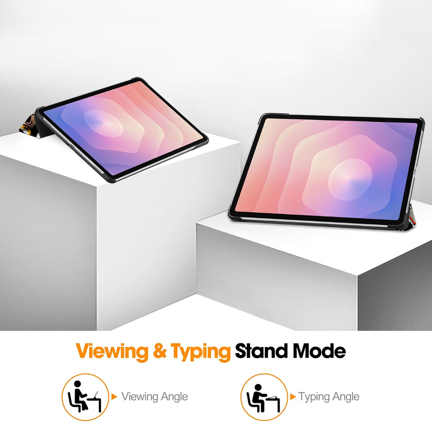 Husa pentru Samsung Galaxy Tab S11, 11 inch, tip stand functie sleep/wake-up si inchidere magnetica, protectie 360 - Graffiti